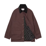 Carhartt WIP Lander Coat Jacket - Palisander / Black stone washed