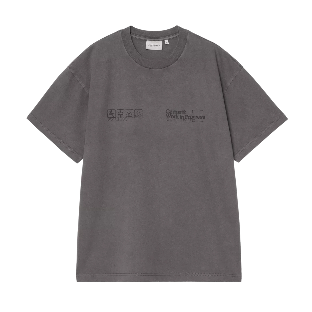 Carhartt WIP Boxed T-Shirt - Soot (garment dyed)