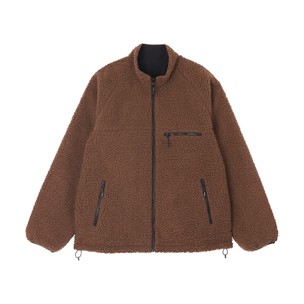 Gramicci Reversible Sherpa Jacket - Dark Brown / Black