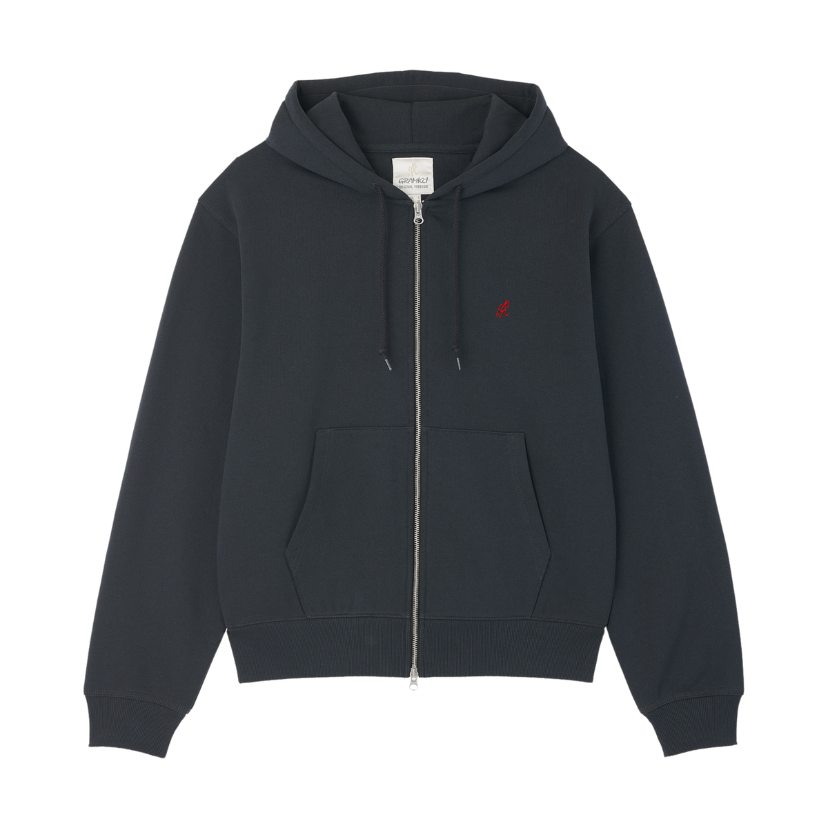 Gramicci One Point Zip Hooded Sweatshirt - Vintage Black