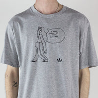 Adidas Gonz G T-Shirt- Medium Grey Heather