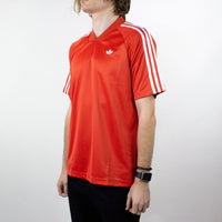 Adidas Herringbone Jersey T-Shirt - Preloved Red / White / Black