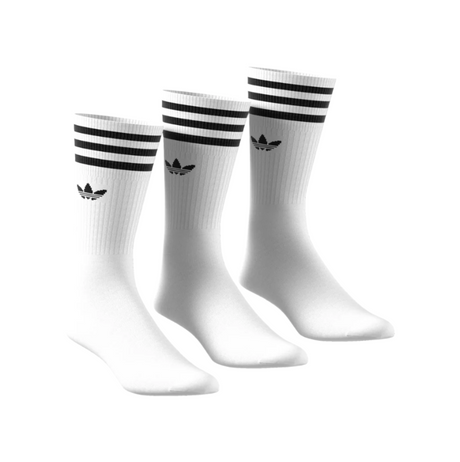 Adidas Originals Solid 3 Pack Crew Socks - White / Black