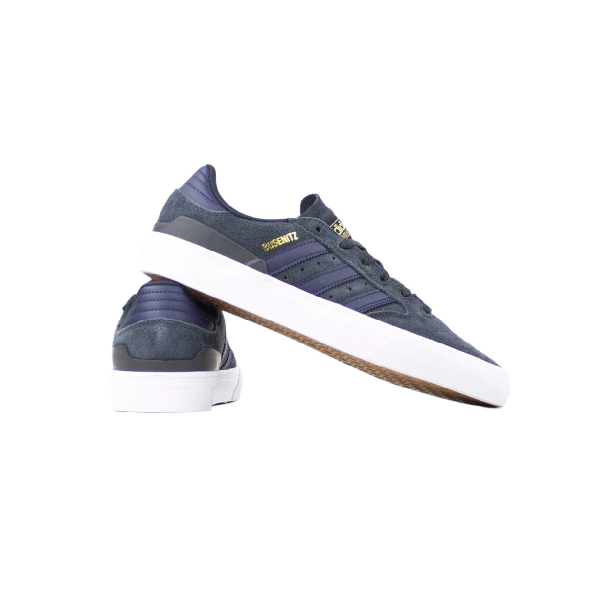 Adidas Skateboarding Busenitz Vulc II Shoes - Carbon / Legend Ink / Gold Metallic