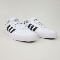 Adidas Skateboarding Busenitz Vulc II Shoes - Cloud White / Core Black / Gold Metallic