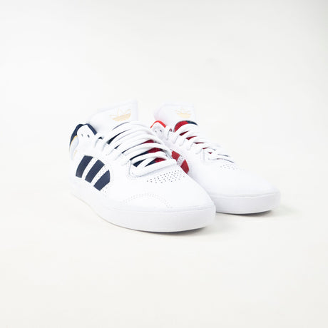 Adidas Skateboarding Tyshawn Jones Shoes - Cloud White / Collegiate Navy / Gold Metallic