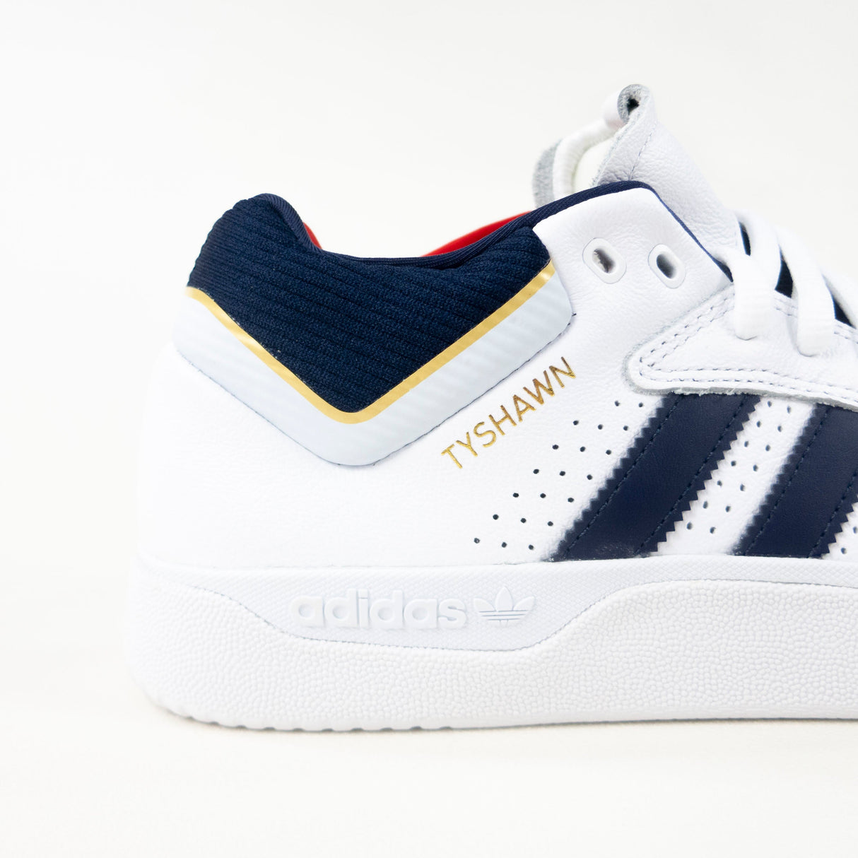 Adidas Skateboarding Tyshawn Jones Shoes - Cloud White / Collegiate Navy / Gold Metallic