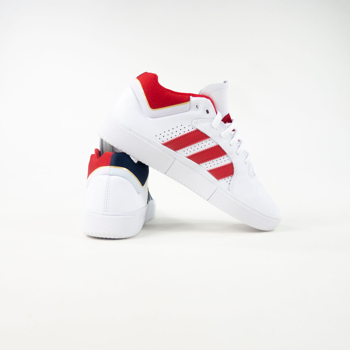 Adidas Skateboarding Tyshawn Jones Shoes - Cloud White / Collegiate Navy / Gold Metallic