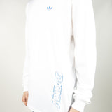 Adidas Speed Long Sleeve T-Shirt - White / Sonic Aqua