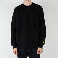 Carhartt WIP Chase Crewneck Sweatshirt - Black