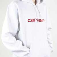 Carhartt WIP Hooded Sweatshirt – Ash Heather / Rocket