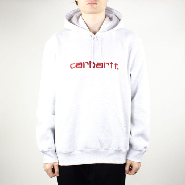 Carhartt WIP Hooded Sweatshirt – Ash Heather / Rocket