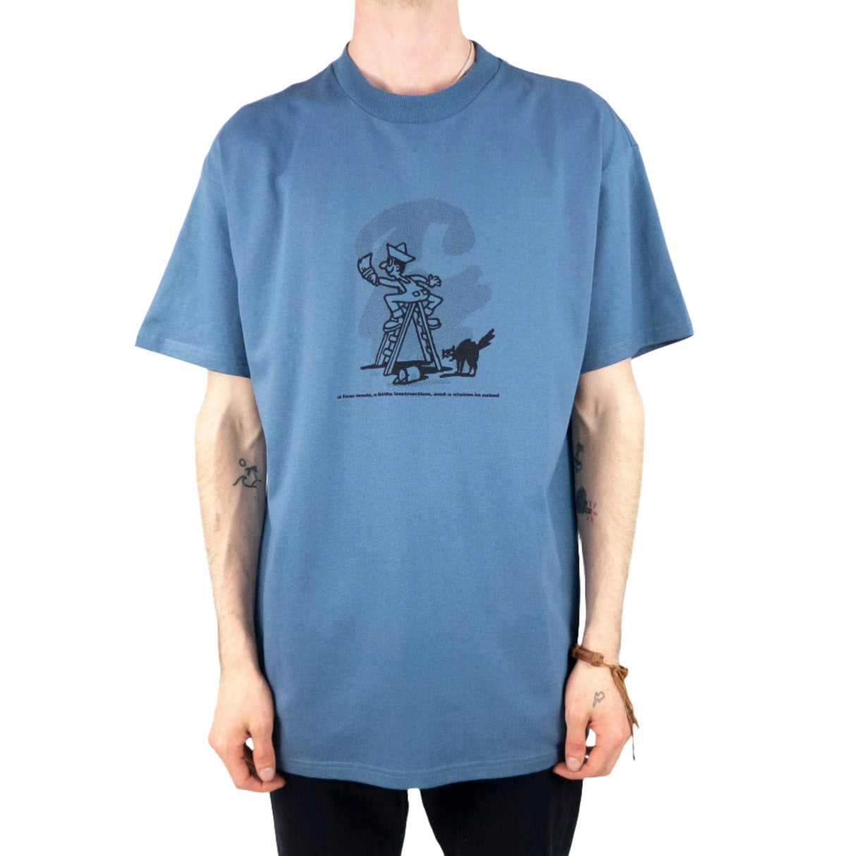 Carhartt WIP Lucky Painter T-Shirt - Storm Blue /.Black