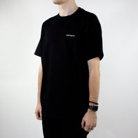 Carhartt WIP Script Embroidery T-Shirt - Black / White