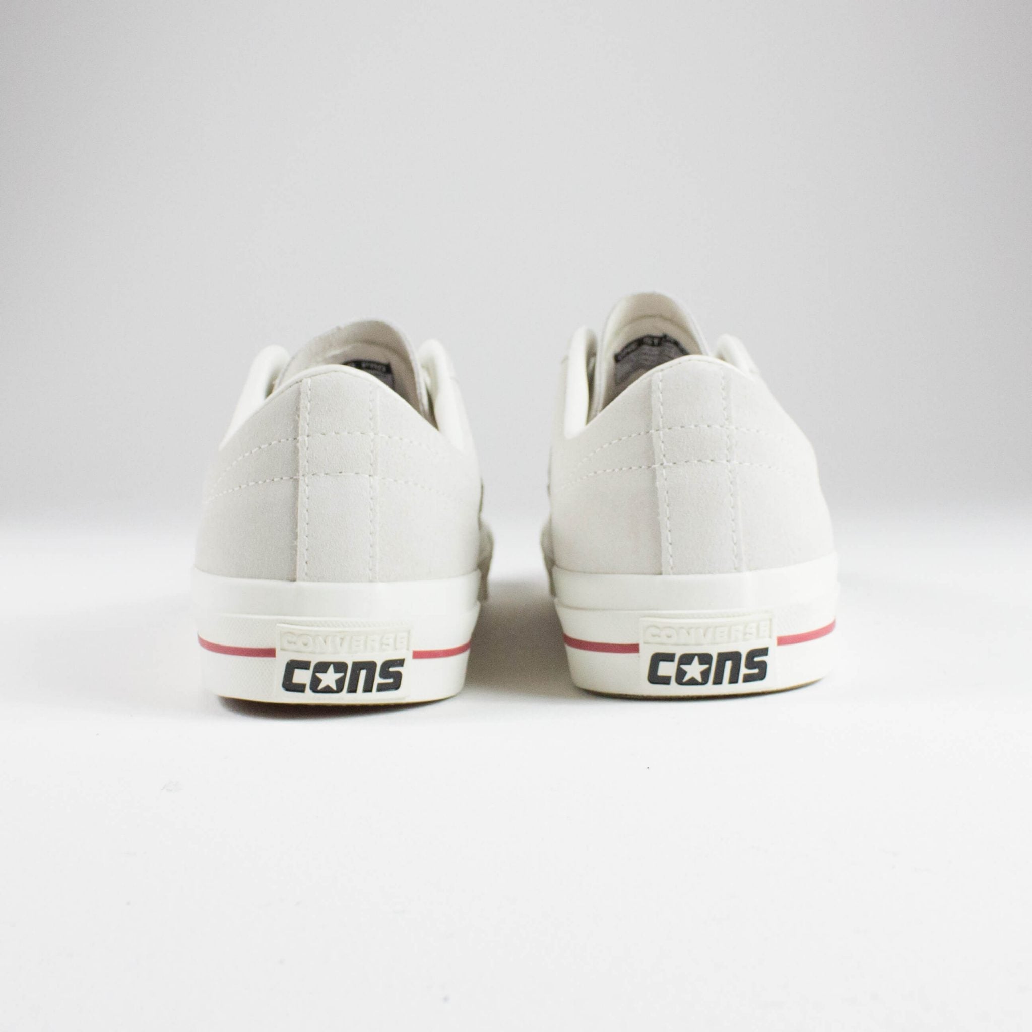 Converse one star sale triple leather white sneakers