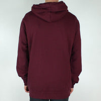 Grizzly OG Bear Embroidered Hooded Sweatshirt - Burgundy / White