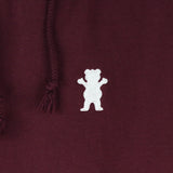 Grizzly OG Bear Embroidered Hooded Sweatshirt - Burgundy / White