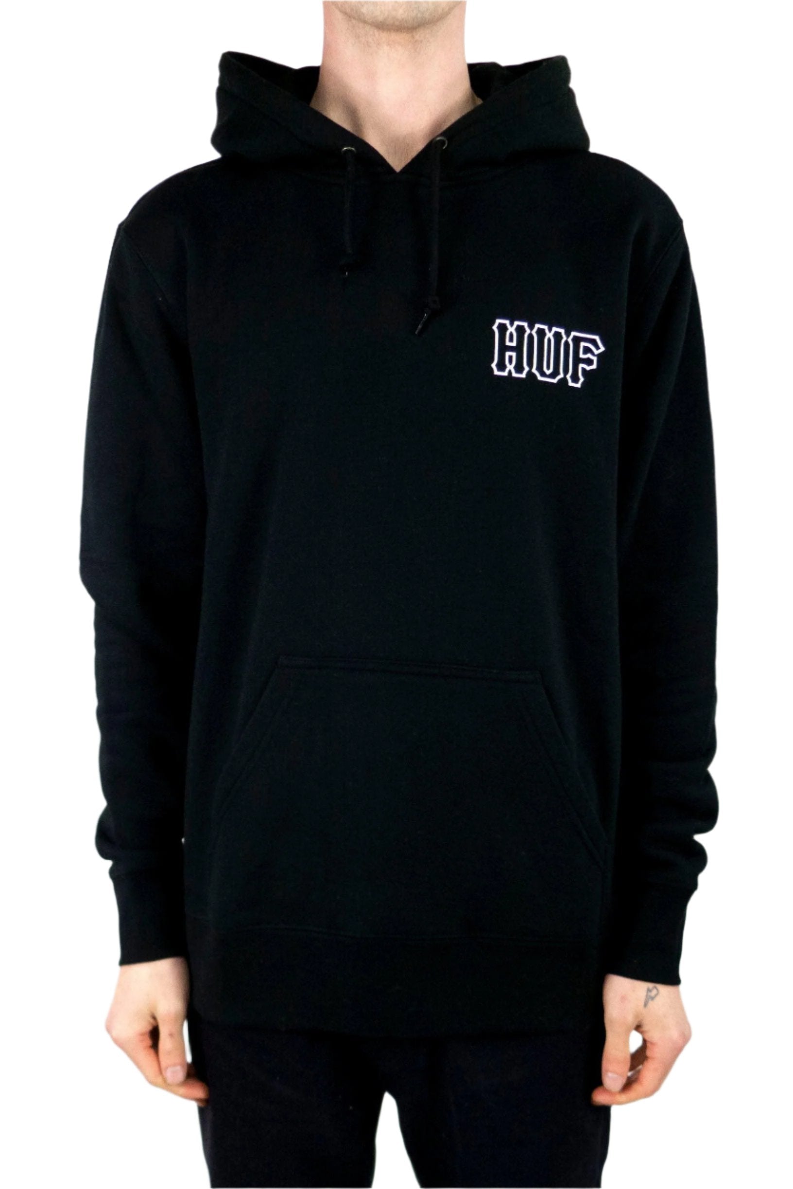 HUF Barb Wire Classic Hoodie - Black exclusive at Remix – Remix Casuals