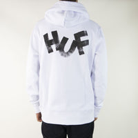 HUF Haze Brush Pullover Hoodie - White