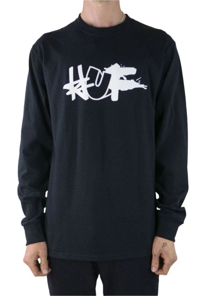 HUF Haze Remix Long Sleeve T-Shirt - Black