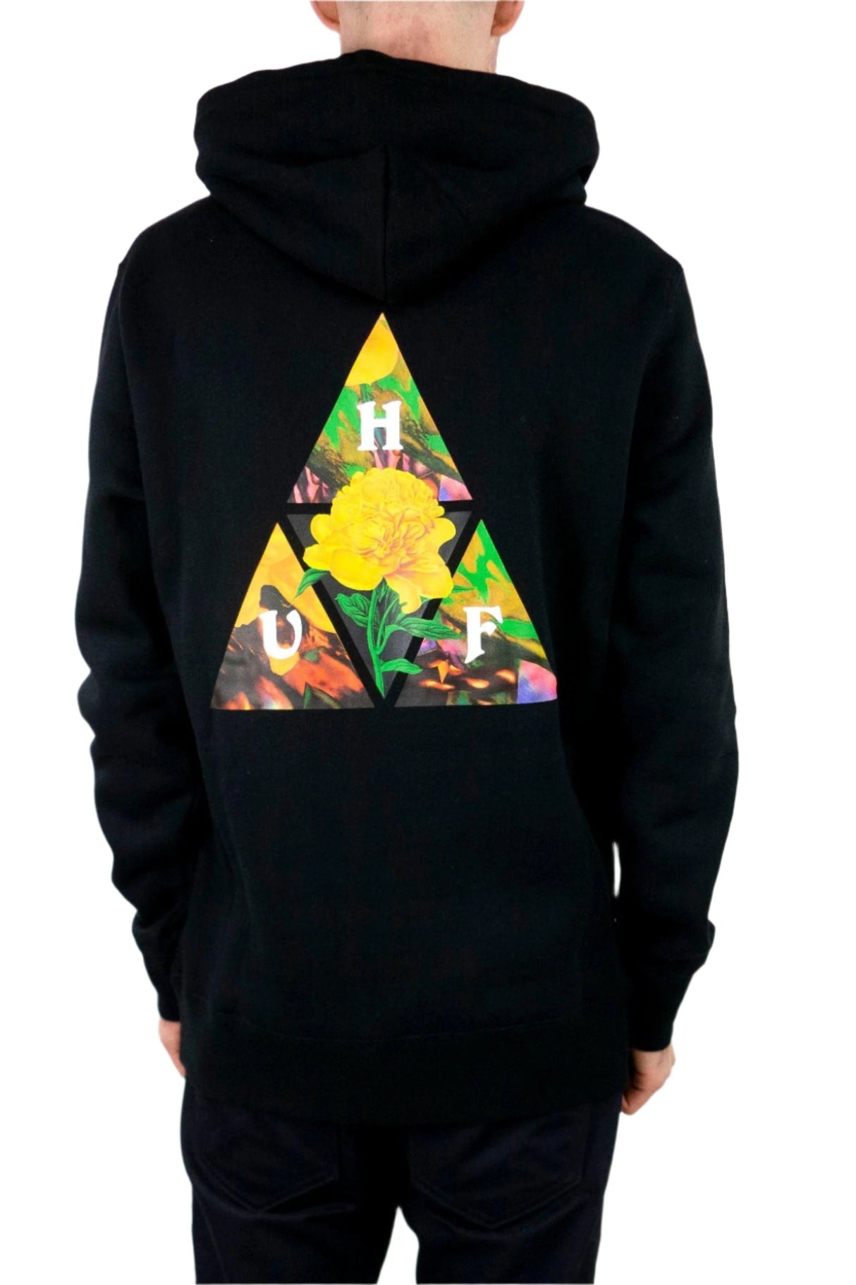 HUF New Dawn Triple Triangle Hoodie - Black