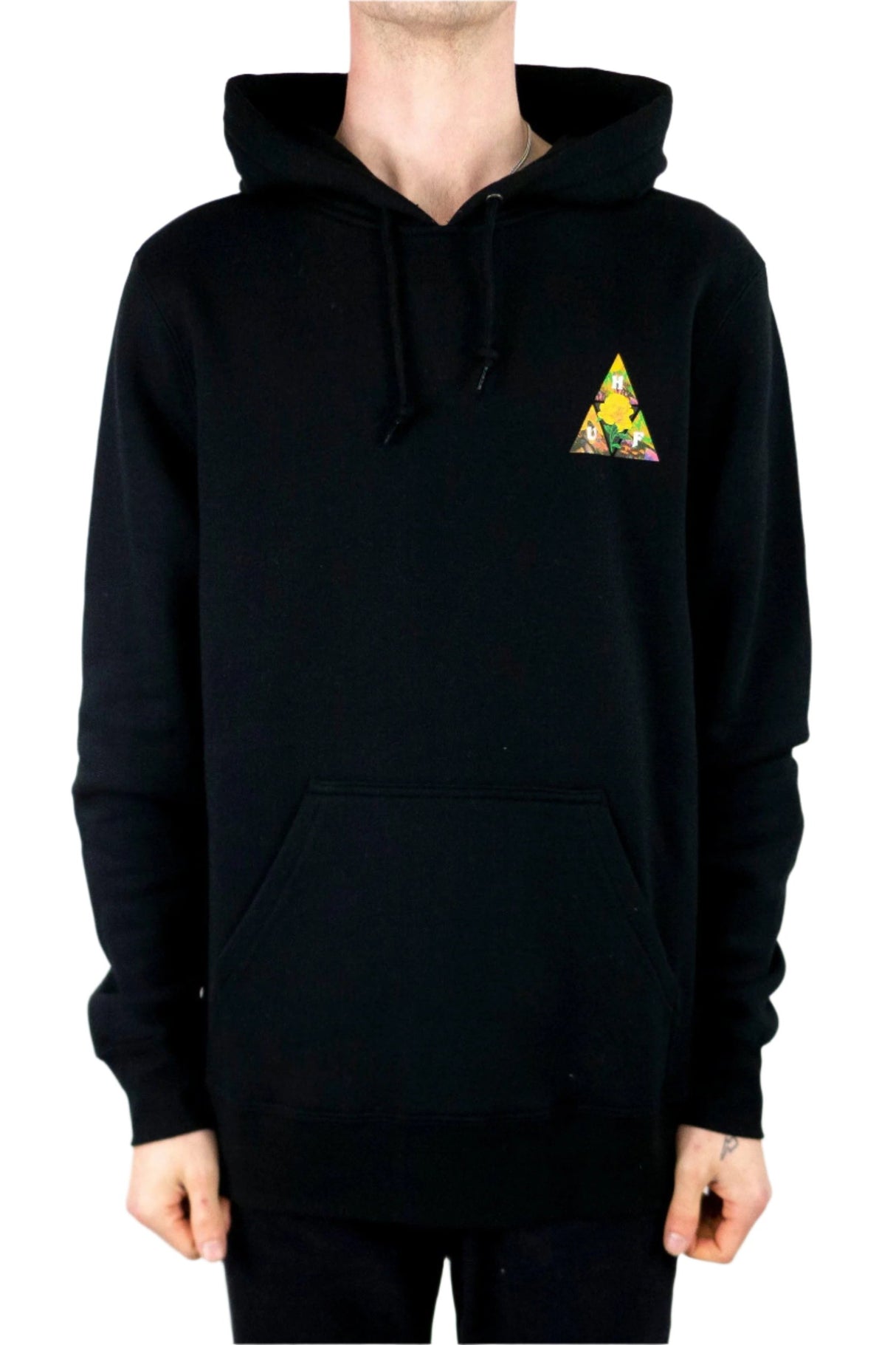 HUF New Dawn Triple Triangle Hoodie - Black