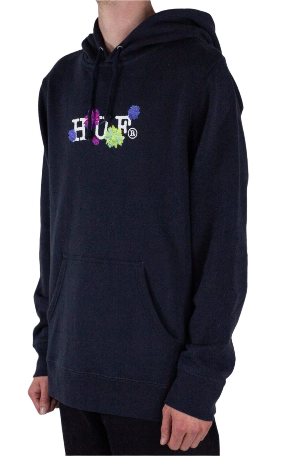 HUF Psycho Daisies Hoodie - French Navy