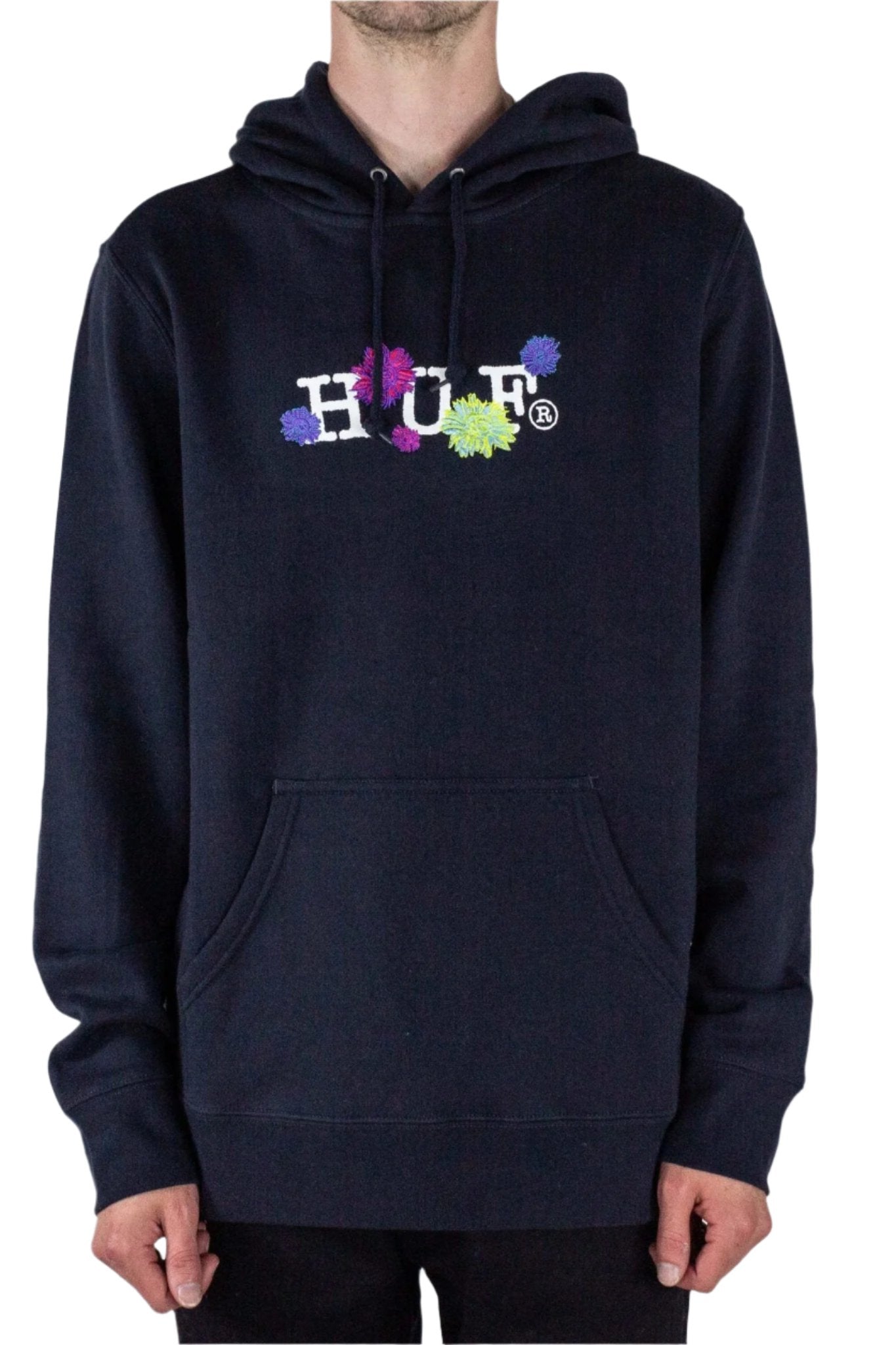 HUF Psycho Daisies Hoodie French Navy exclusive at Remix – Remix