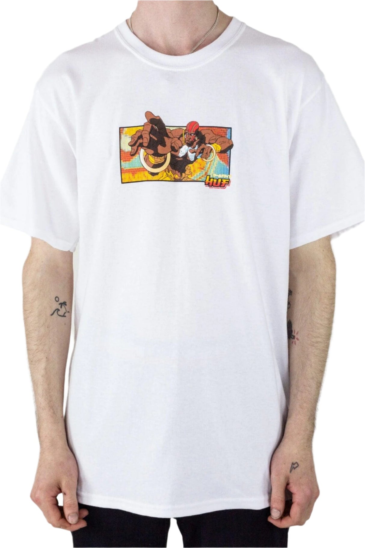 HUF X Street Fighter Dhalsim T-Shirt- White