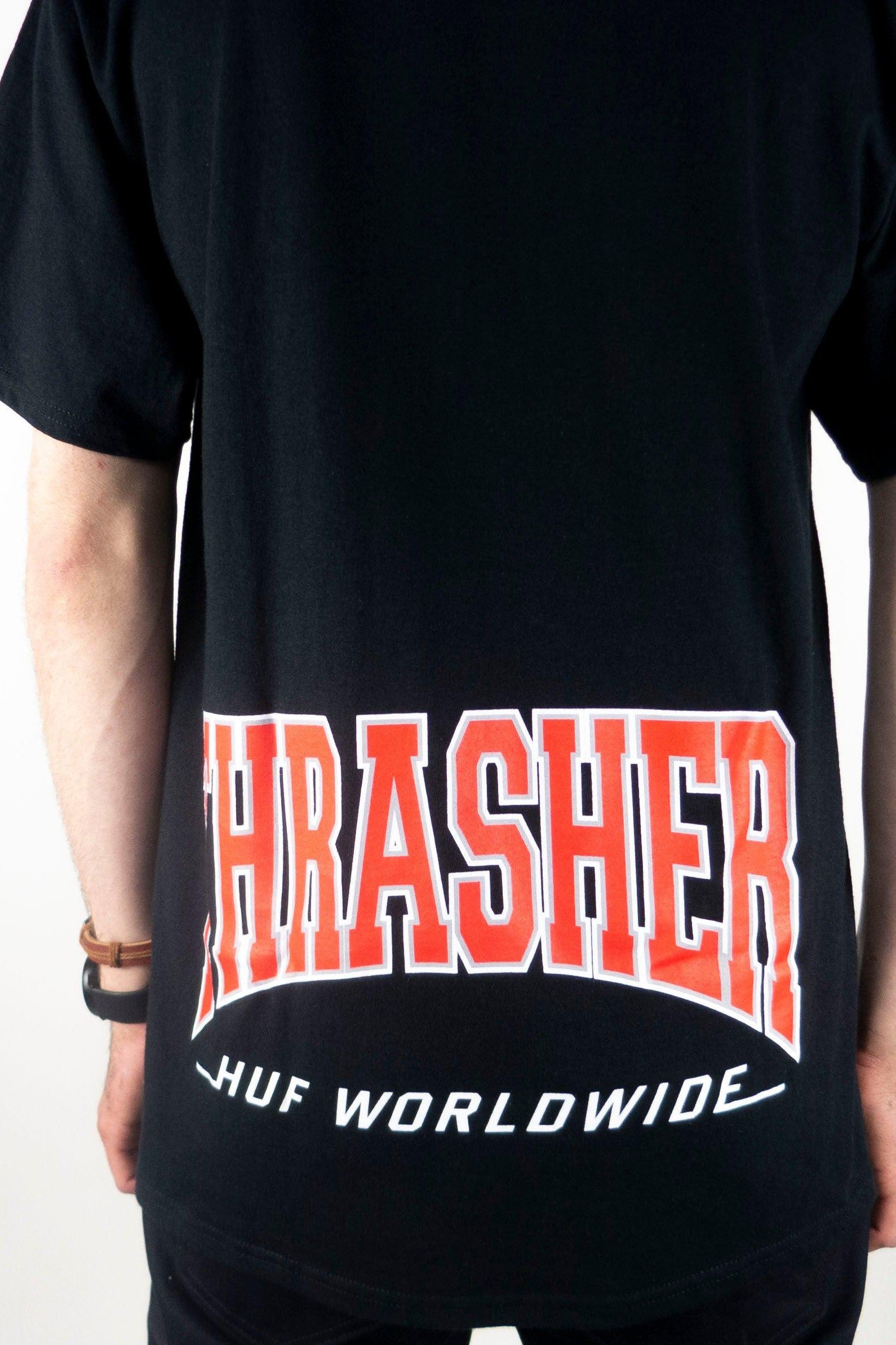 HUF x Thrasher High Point T-Shirt - Black exclusive at Remix