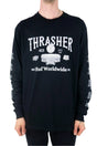 HUF x Thrasher Monteray Long Sleeve T-Shirt - Black