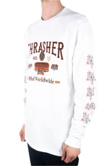 HUF x Thrasher Monteray Long Sleeve T-Shirt - White