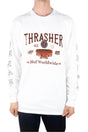 HUF x Thrasher Monteray Long Sleeve T-Shirt - White