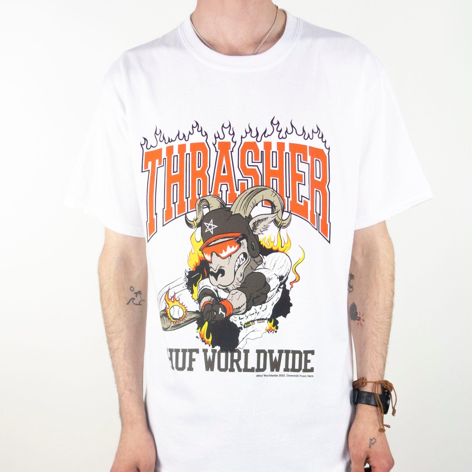 HUF x Thrasher Rincon T-Shirt - White - M / White