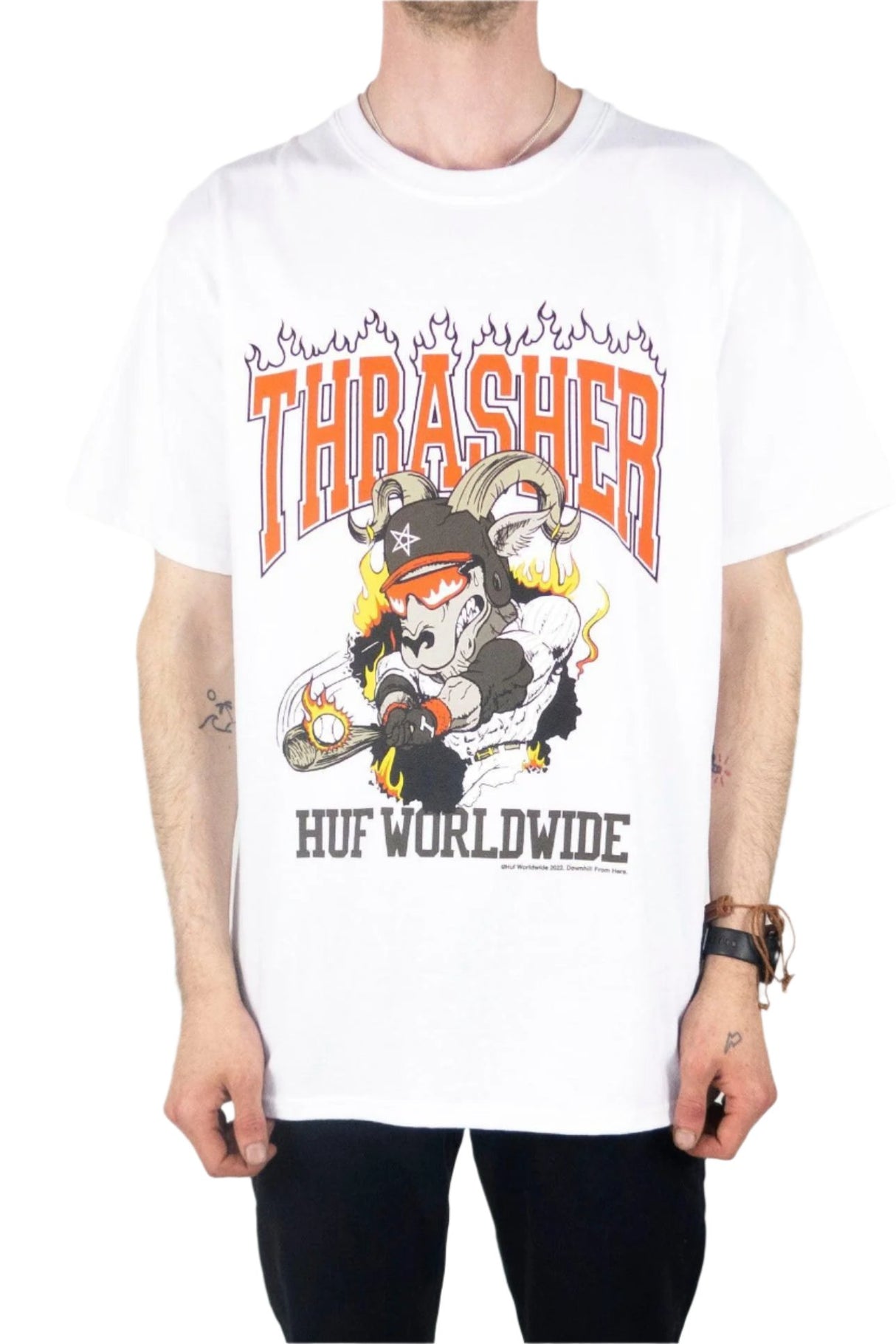 HUF x Thrasher Rincon T-Shirt - White