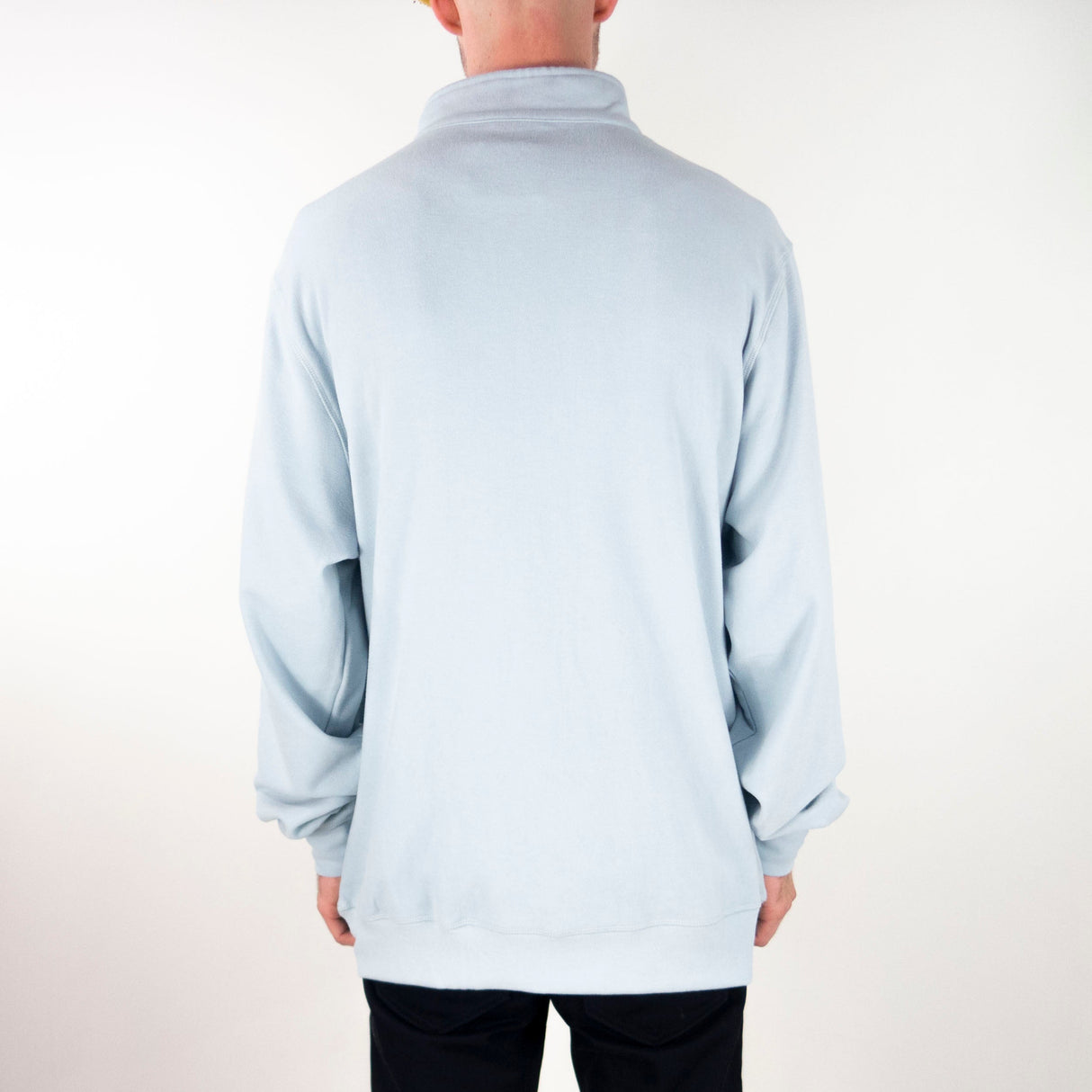 Helas Super Soft Quarter Zip Sweatshirt - Baby Blue