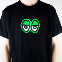 Krooked Eyes Raw T-Shirt - Black / Green