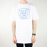 Krooked Krkd Moonsmile T-Shirt - White / Blue