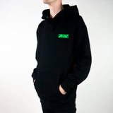 Krooked Moonsmile Raw Hoodie - Black / Green