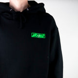 Krooked Moonsmile Raw Hoodie - Black / Green