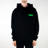 Krooked Moonsmile Raw Hoodie - Black / Green