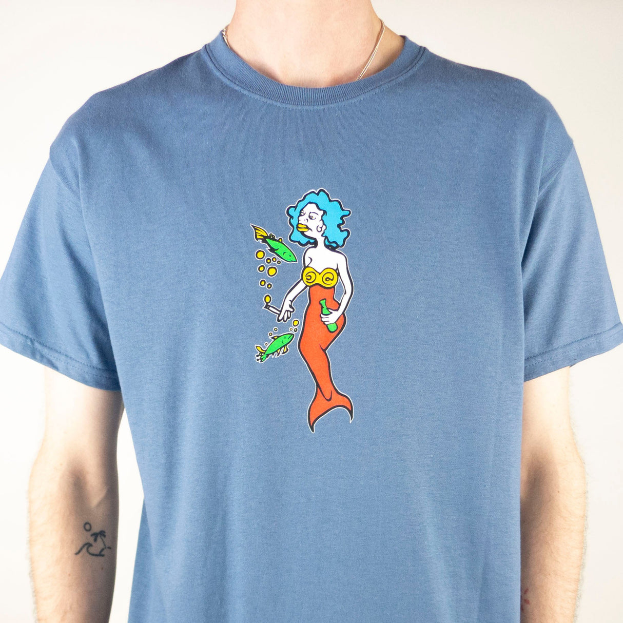 Krooked Shmoo Mermaid T-Shirt - Indigo / Multi