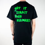 Krooked Strait Eyes T-Shirt - Black / Green