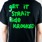 Krooked Strait Eyes T-Shirt - Black / Green