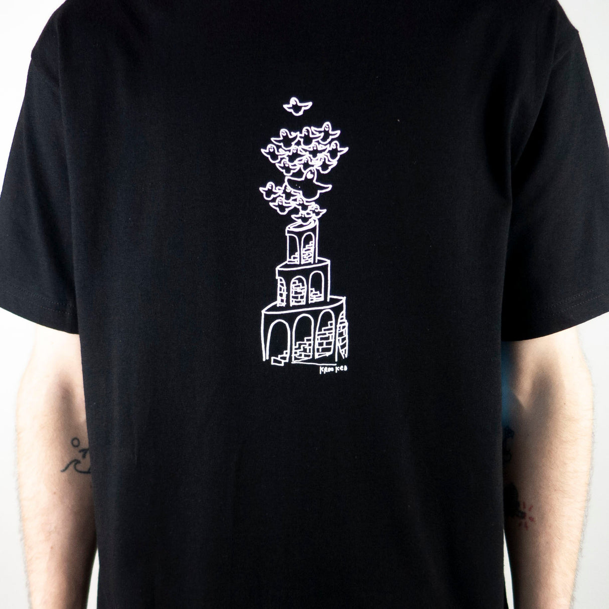 Krooked Swarm T-Shirt - Black / White