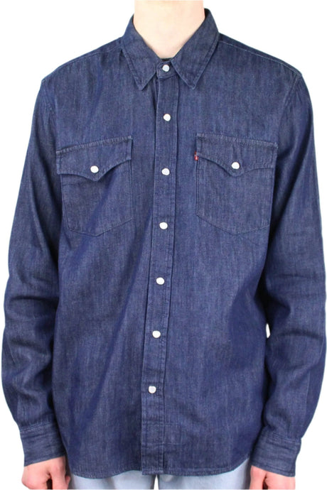 Levi's® Skate Western Shirt - Rinsed Denim