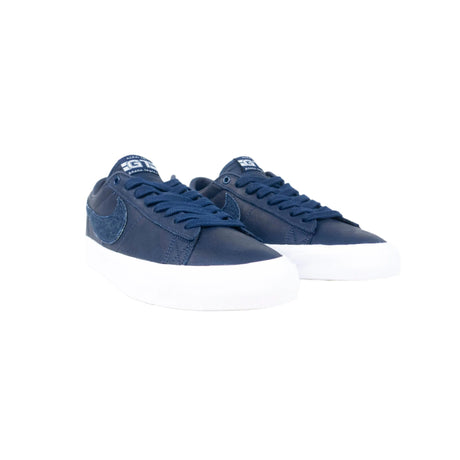 Nike SB Blazer Low GT Premium Shoes - Midnight Navy / White / Gum Light Brown / Midnight Navy (400)