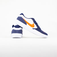 Nike SB Force 58 Shoes - Midnight Navy / Safety Orange - White (400)