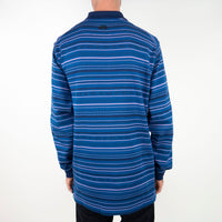 Nike SB Jacquard Long Sleeve Polo Shirt - Midnight Navy/Midnight Navy
