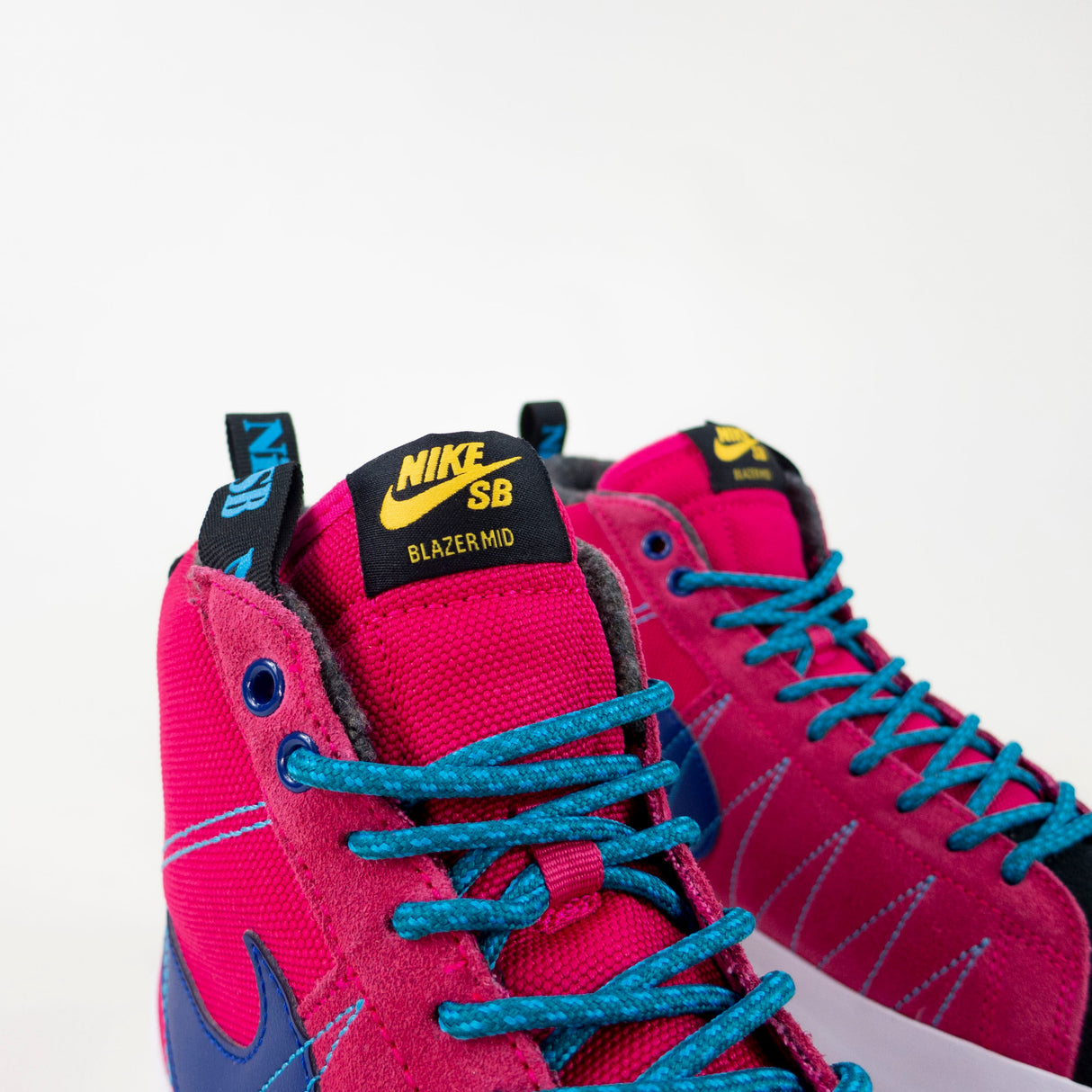 Nike SB Zoom Blazer Mid Premium "Acclimate" Shoes - Rush Pink/Deep Royal Blue-Laser Blue (600)